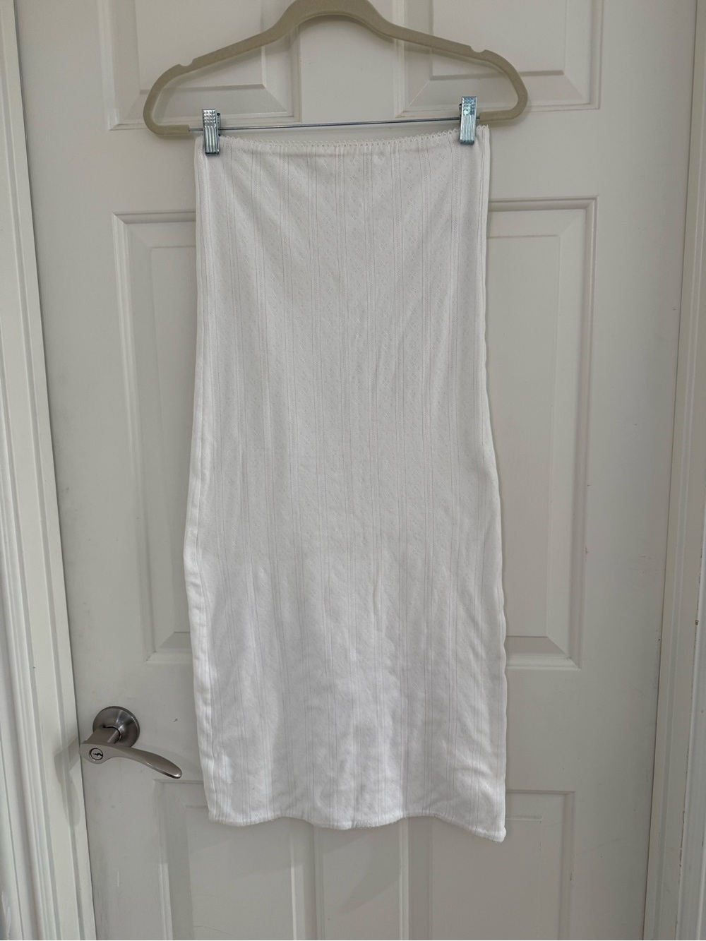 MY MUM MADE IT WHITE POINTELLE COTTON MAXI SKIRT M/L - Picture 2 of 13